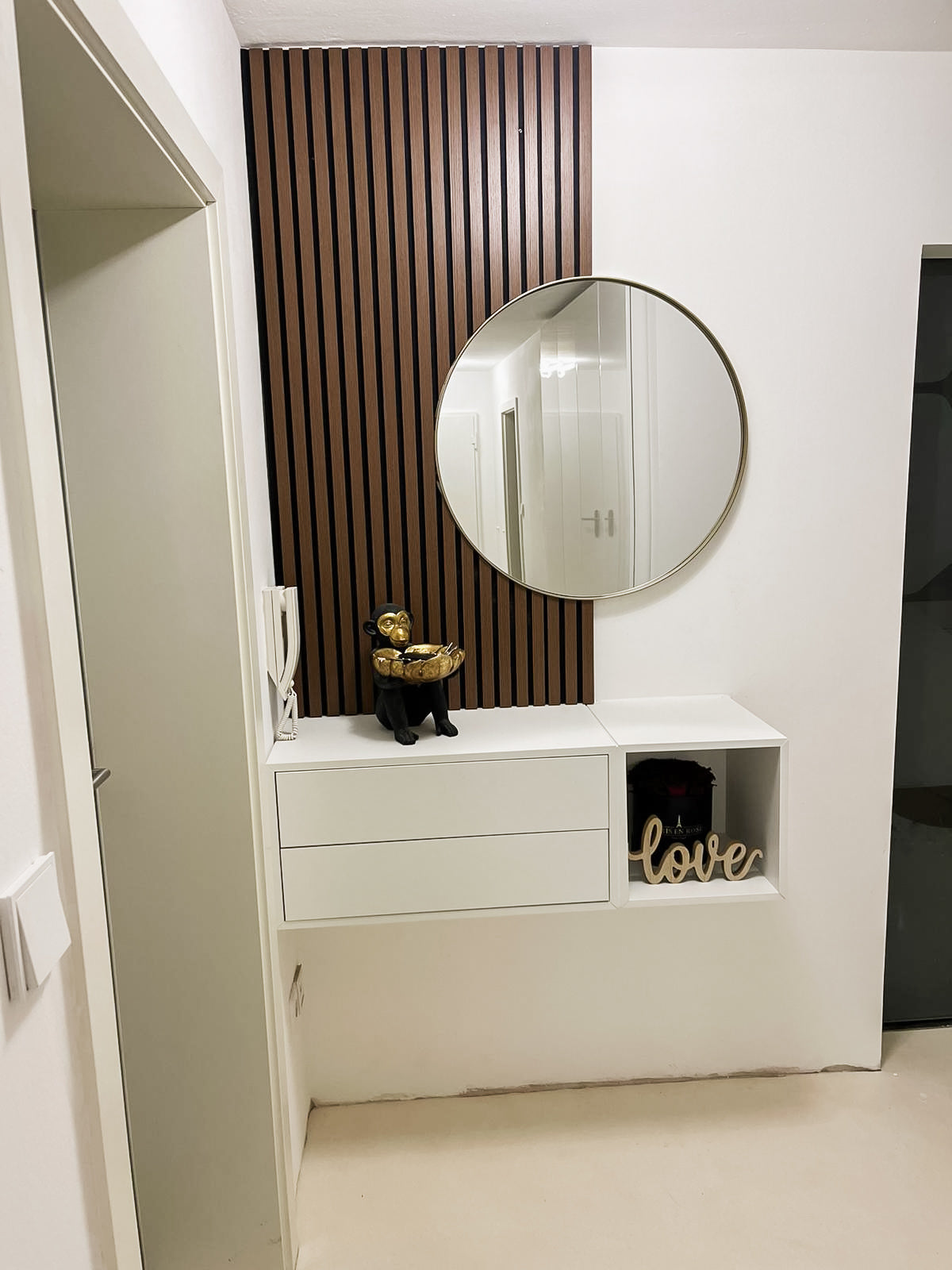 Spiegel Garderobe Akustikpaneel